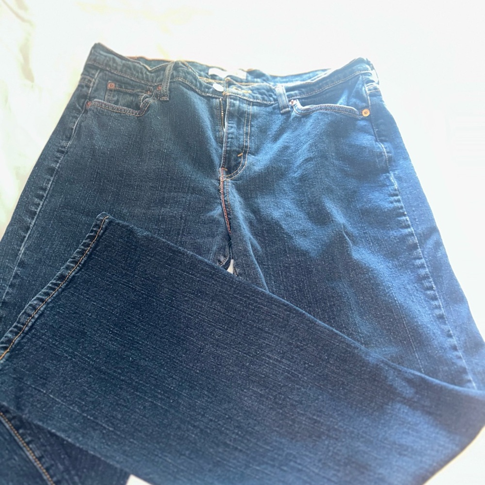 Levi's Blue Boot Cut Jeans Classic Denim 515 Size 14 short
